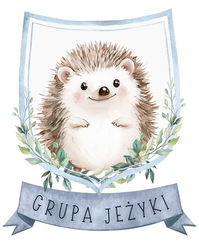 mały jeżyk z motylkiem